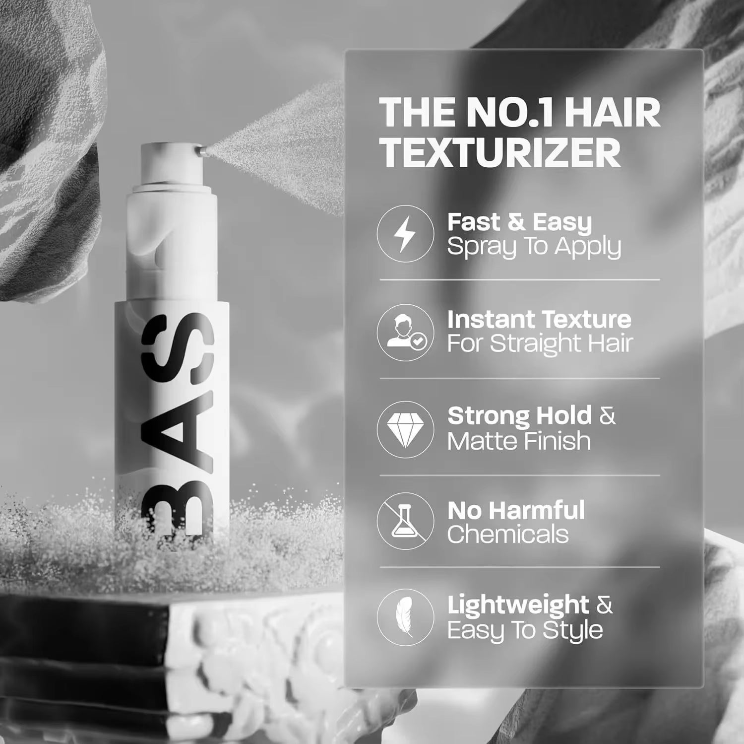 Hair Styling Spray Intense Texturizing Powder Instantly Volume Spray,Men Andwomen Matte Setting Powder That Adds Texture to Hair