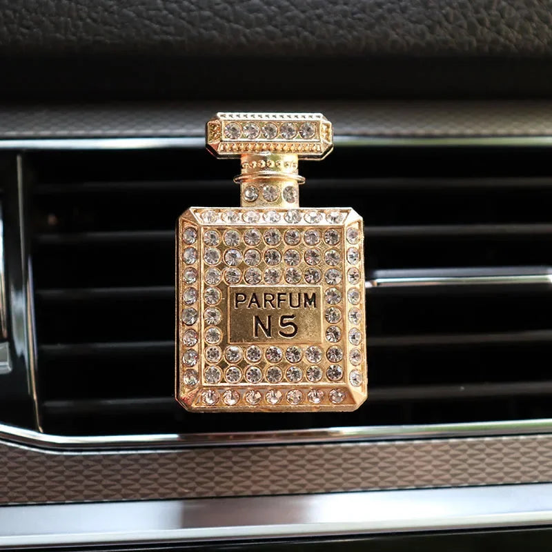 Diamond Perfume Bottle Car Air Freshener Interior Accessories Diamond Perfume Bottle Car Air Vent