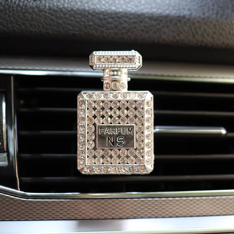 Diamond Perfume Bottle Car Air Freshener Interior Accessories Diamond Perfume Bottle Car Air Vent