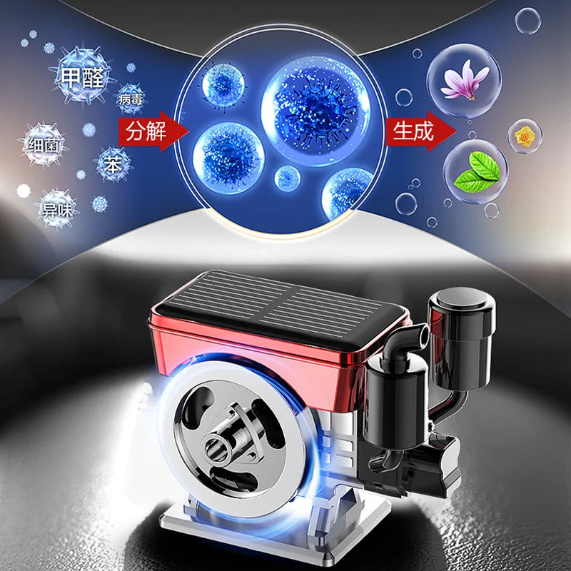 Car Perfume Accessories Retro Tractor Engine Solar Perfume Funny Car Perfume Car Dashboard Perfume Base