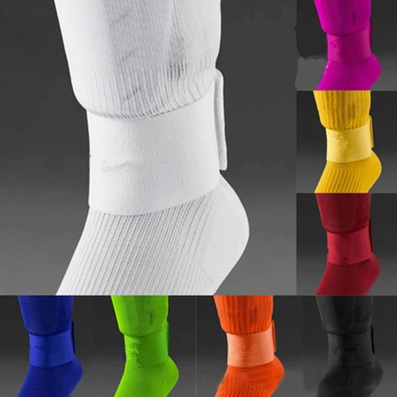 New Shin Guard Fixed Bandage Tape Soccer Shin Pads Prevent Drop off Elastic Sports Bandage Safety Adjustable 4 Colours Bandage