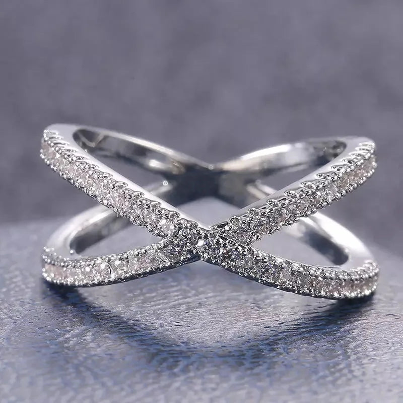 2023 New Trendy Gold Silver Color round Fashion Ring for Girl Lovers Love Party Gift Jewelry Free Shipping Items  R5946