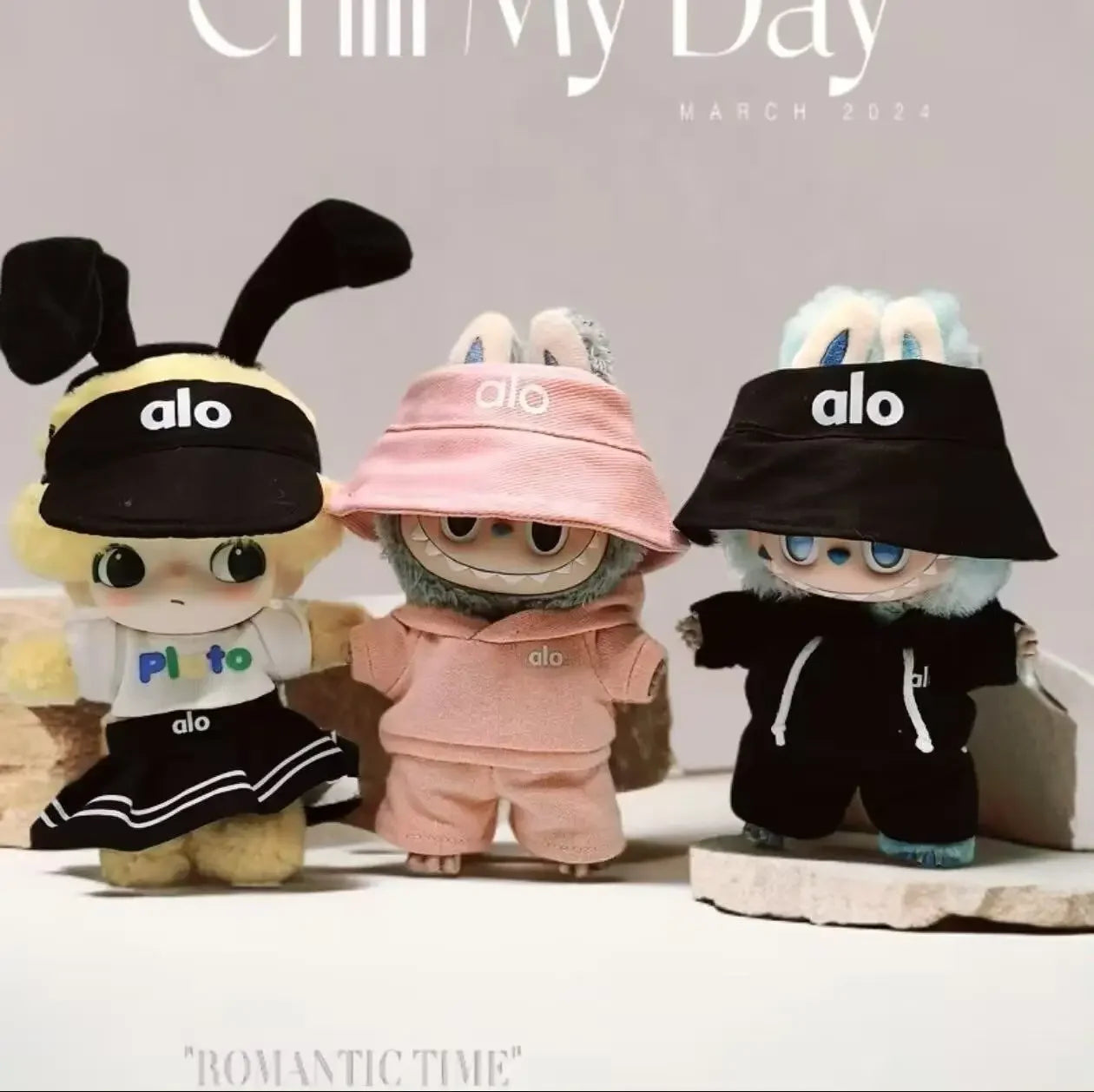 17Cm Labubu Doll Clothes Set Luxury Fashion Outfits Cute Mini Designer Clothes for 17Cm Labubu Dolls High Quality Premium