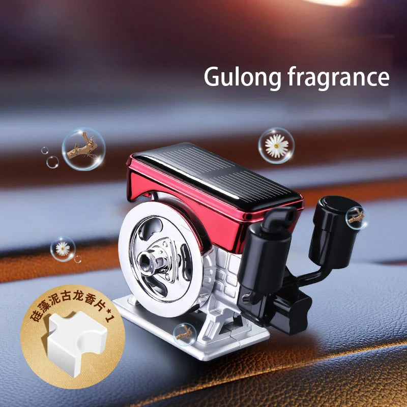 Car Perfume Accessories Retro Tractor Engine Solar Perfume Funny Car Perfume Car Dashboard Perfume Base