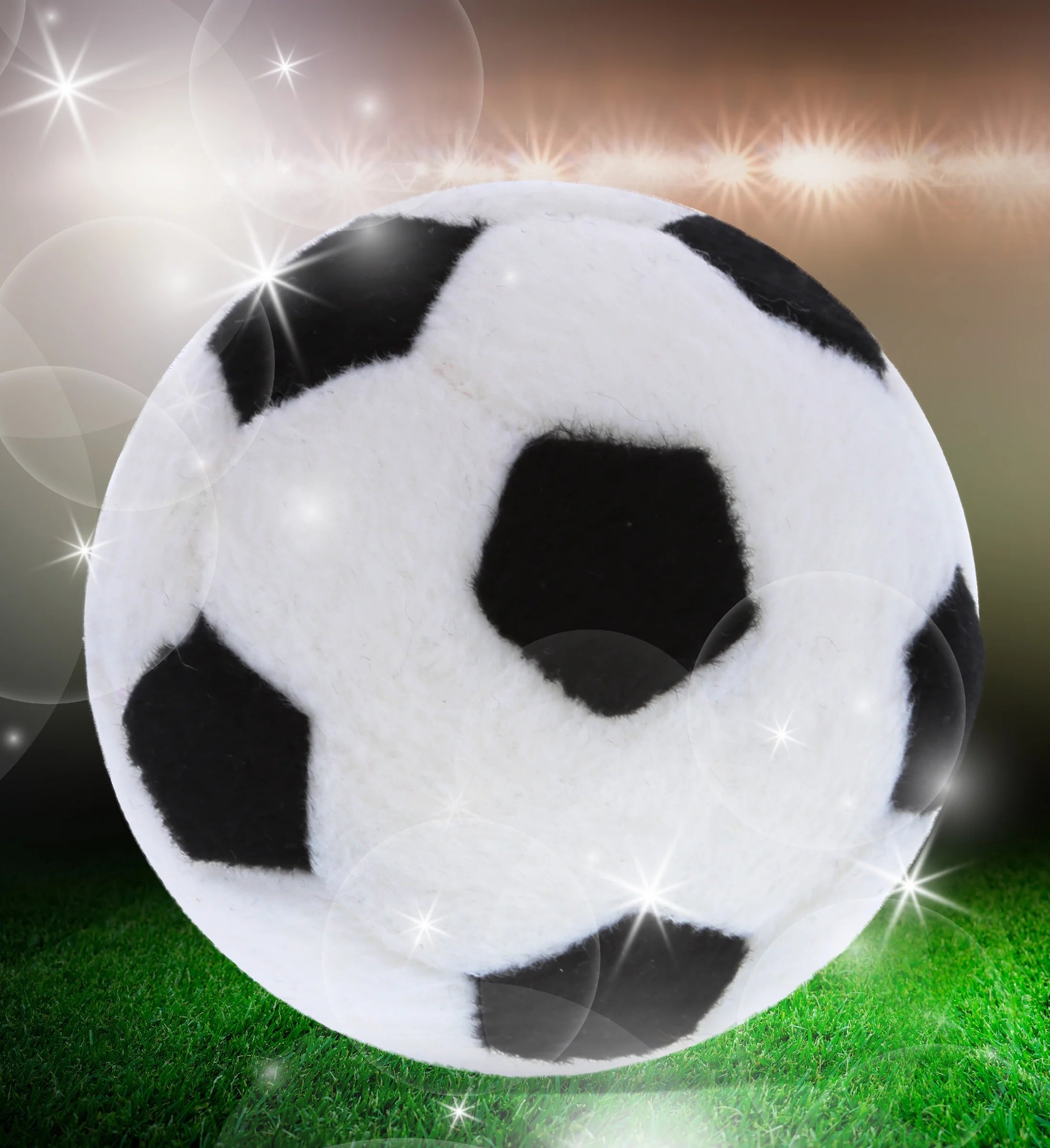 Sport Plush Ball - Small Stuffed Sports Balls for Kids, Cute Squishy Soft Ball Toys for Throwing, Playing Catch, Playtime Plush Balls for Baby Boys and Girls Bedroom Decor - 3 Inch Soccer Ball