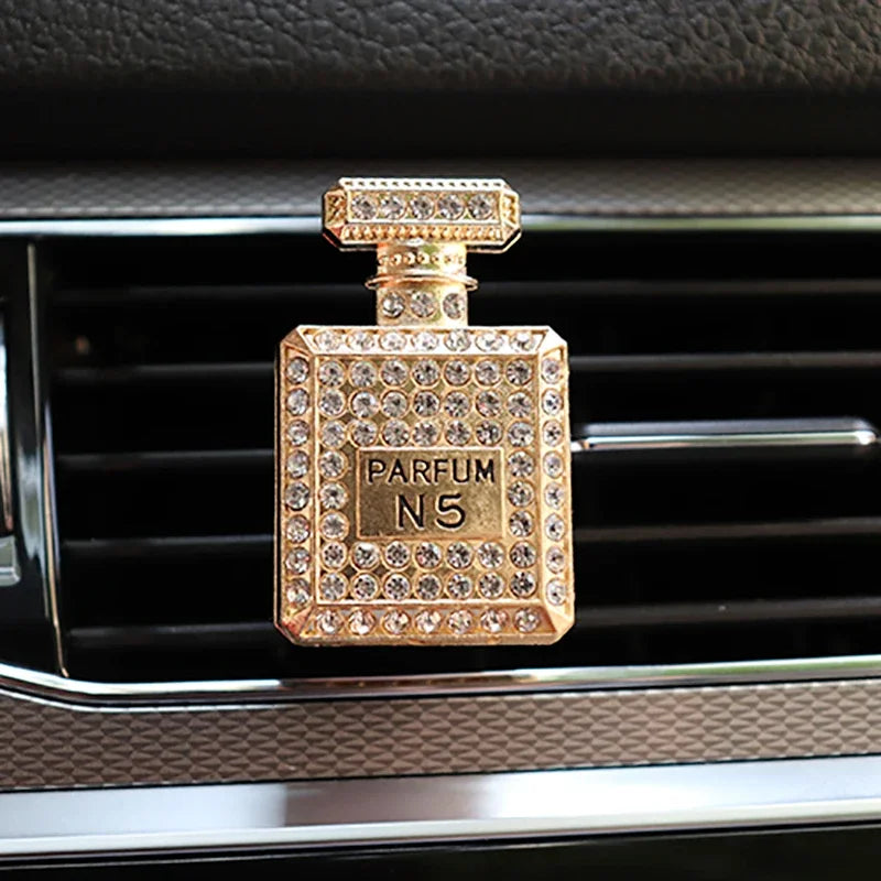 Diamond Perfume Bottle Car Air Freshener Interior Accessories Diamond Perfume Bottle Car Air Vent