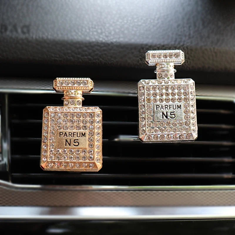 Diamond Perfume Bottle Car Air Freshener Interior Accessories Diamond Perfume Bottle Car Air Vent