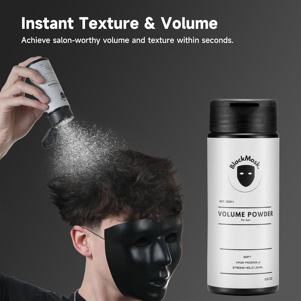 Texture Powder for Men, Easy to Apply - Instantly Adds Texture & Volume, All-Natural Ingredients, Strong Hold, Hair Powder for Men