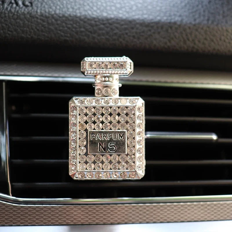 Diamond Perfume Bottle Car Air Freshener Interior Accessories Diamond Perfume Bottle Car Air Vent